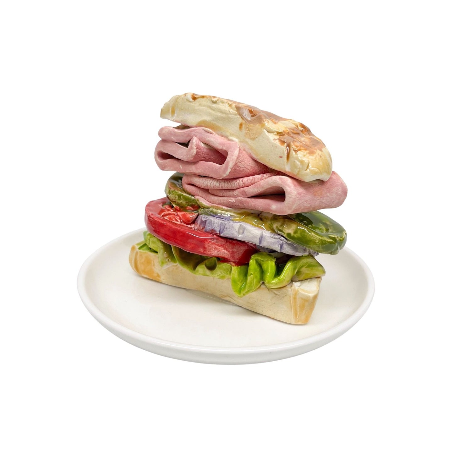 Plated Ham Sandwich On Roll 24