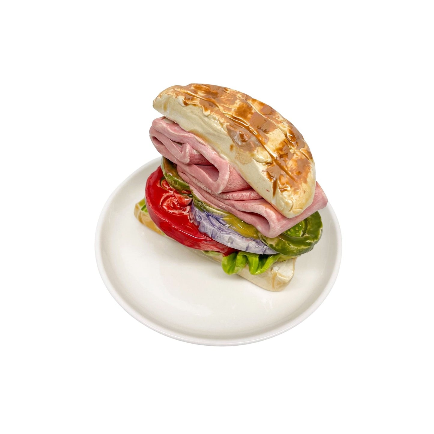 Plated Ham Sandwich On Roll 24