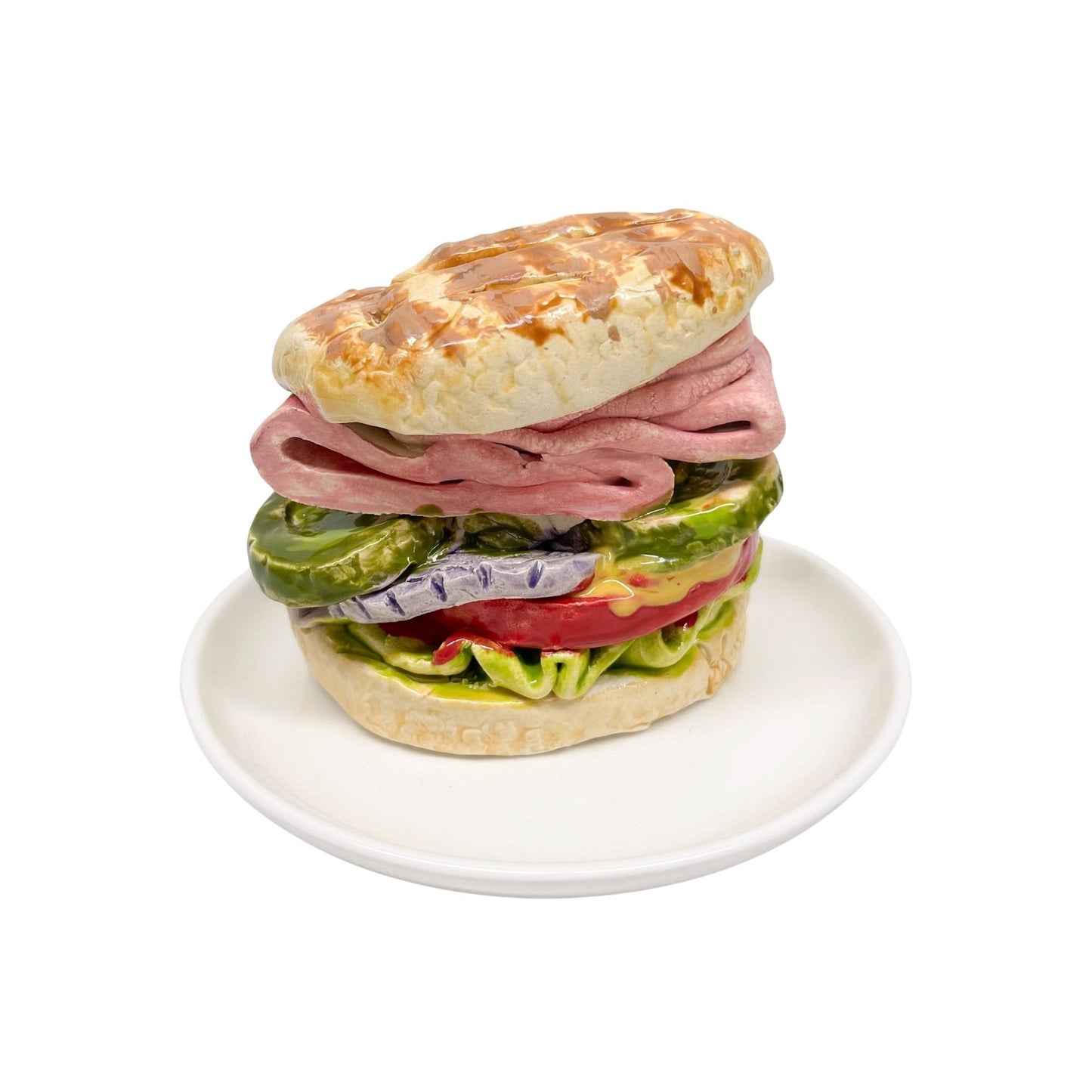 Plated Ham Sandwich On Roll 24