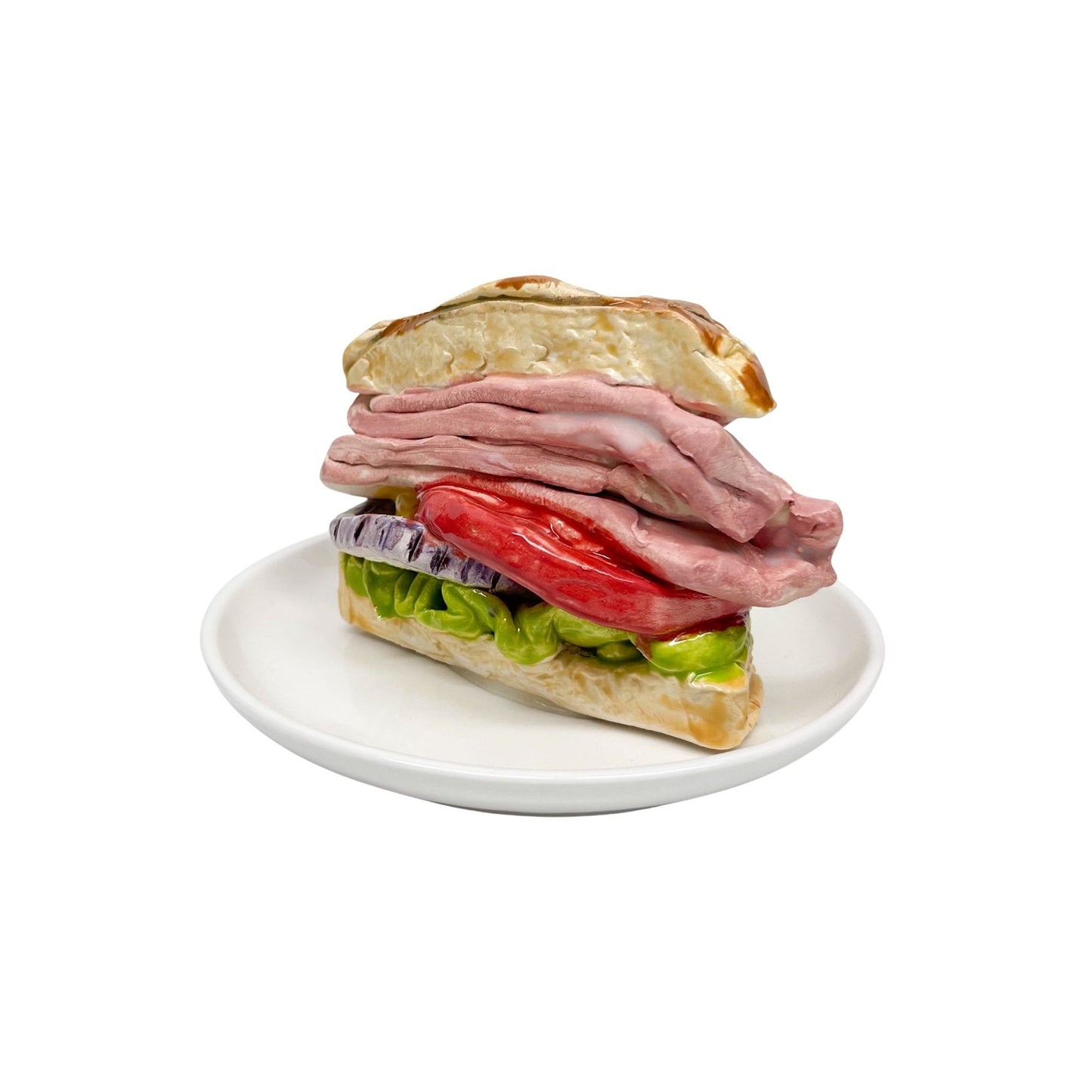 Plated Ham Sandwich On Roll 28