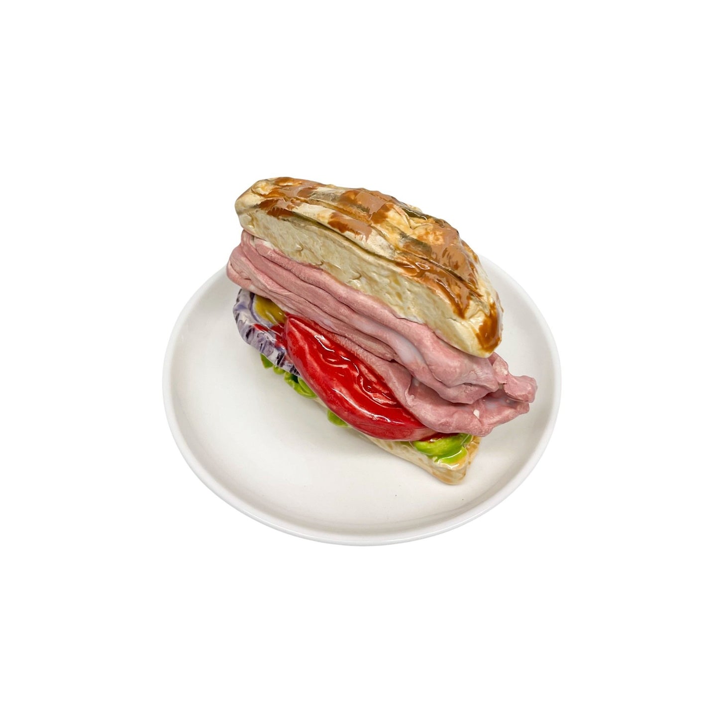 Plated Ham Sandwich On Roll 28