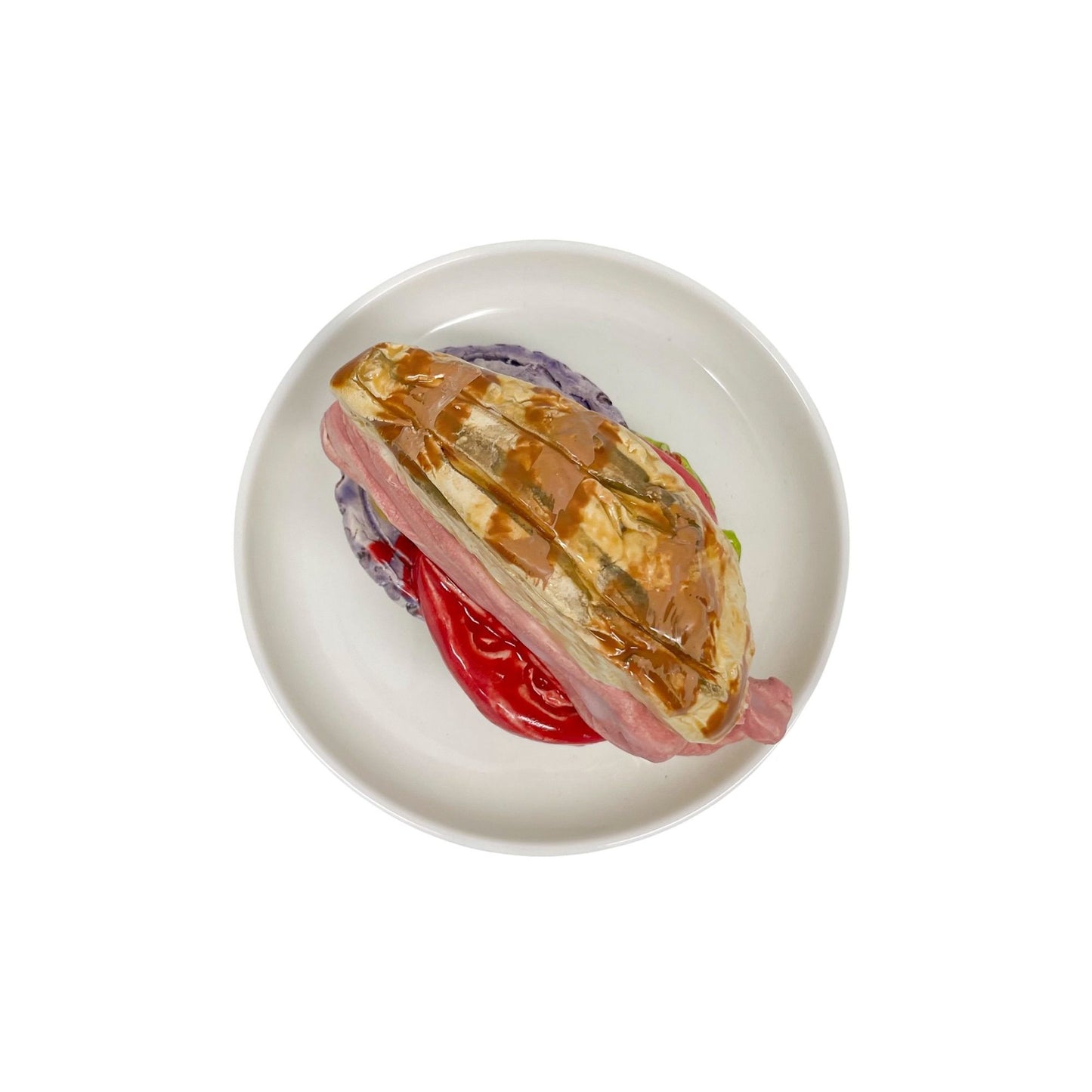 Plated Ham Sandwich On Roll 28