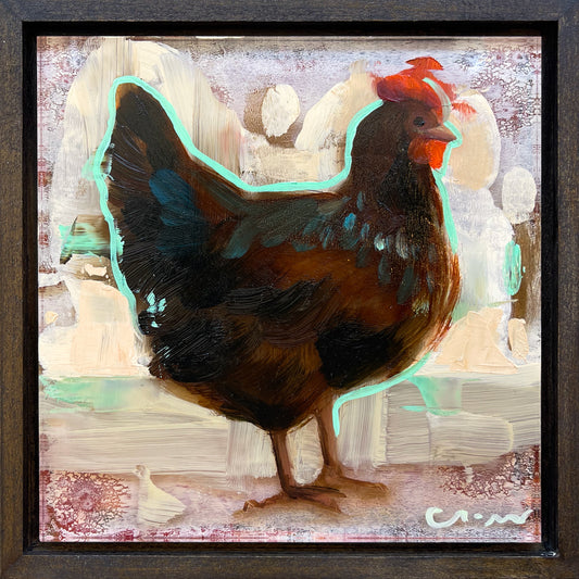 Black Hen On Cream