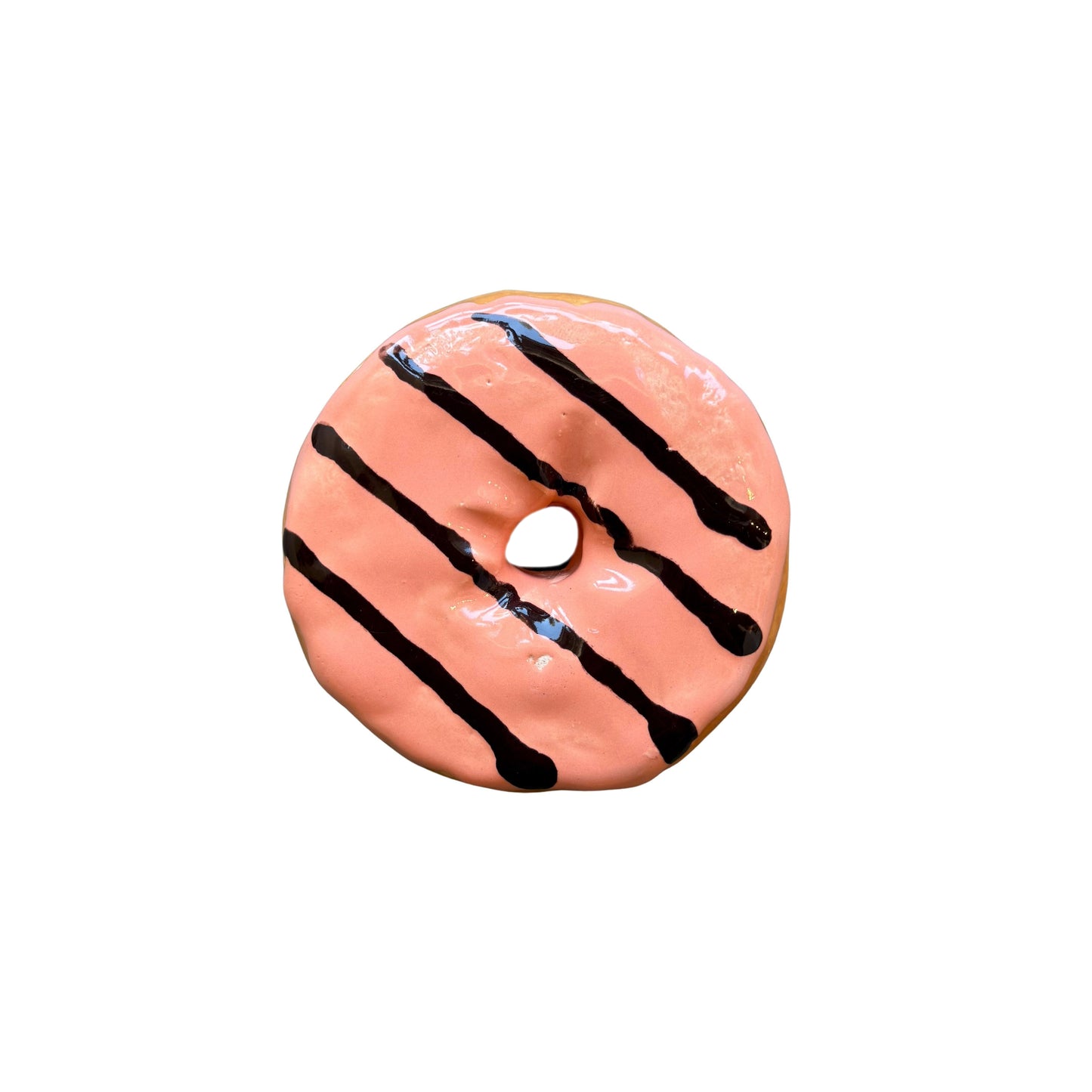 Peach Donut With Stripes (Day Old)