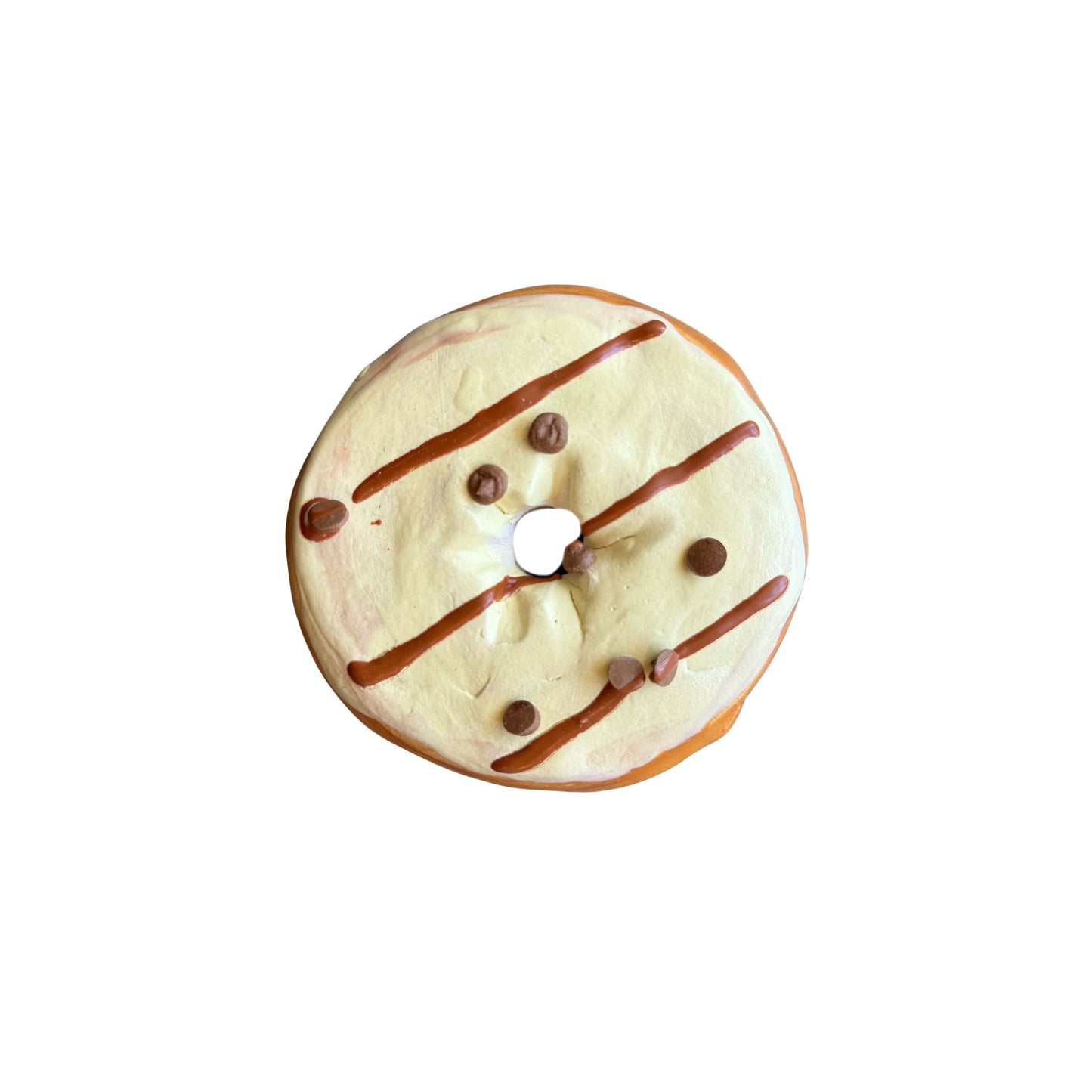 Yellow Donut With Caramel Drizzle And Chips (Day Old)