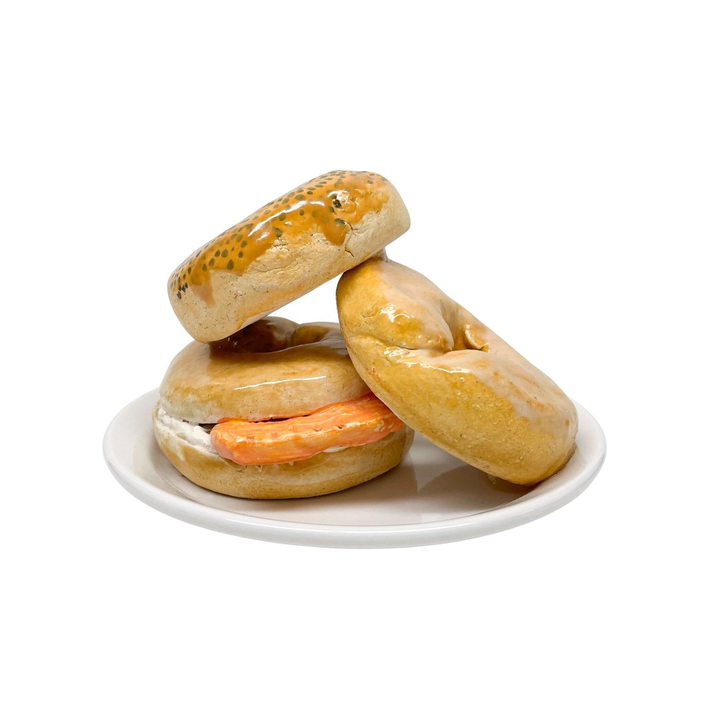 Three Plated Bagels 04