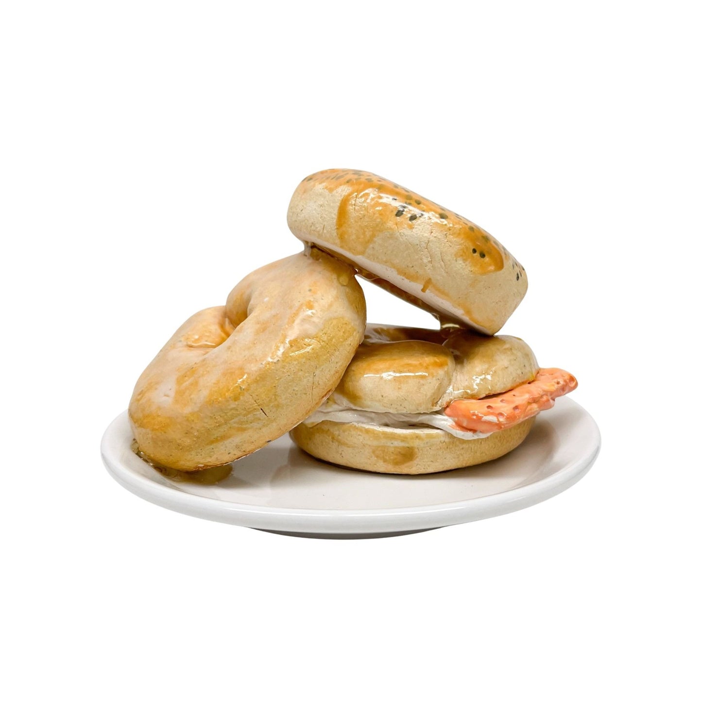 Three Plated Bagels 04