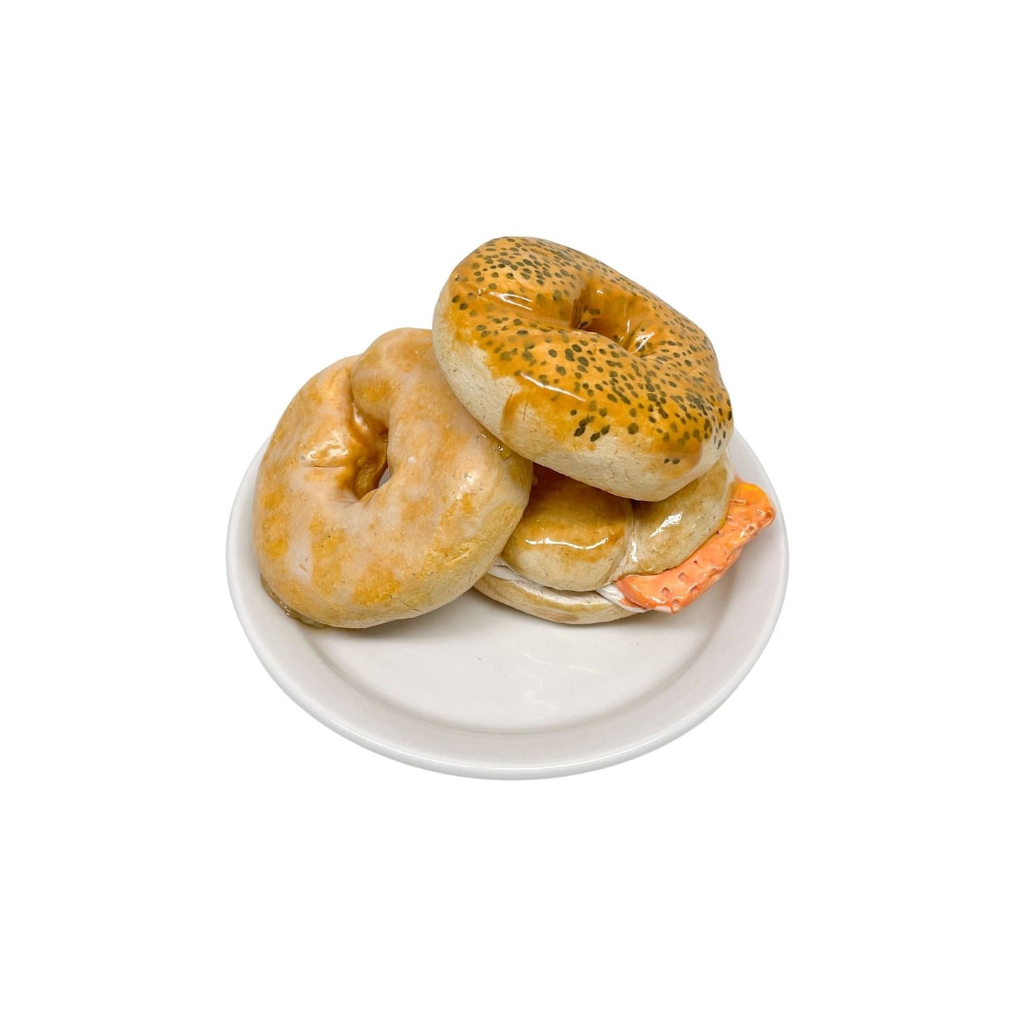 Three Plated Bagels 04