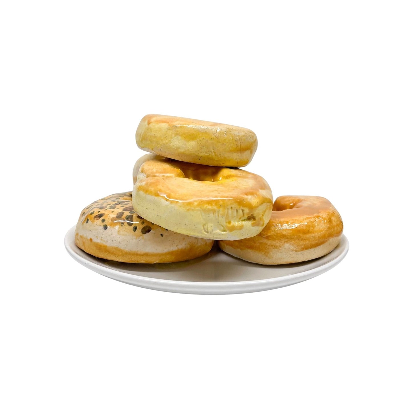 Five Plated Bagels 4