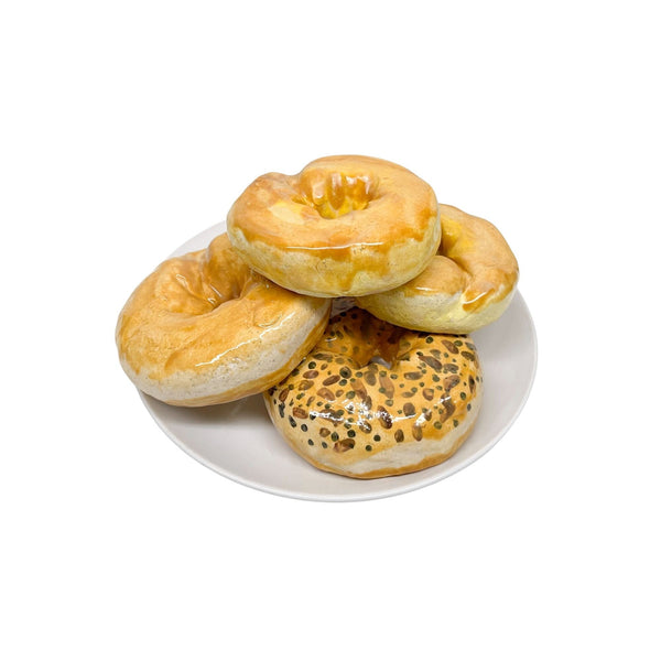 Five Plated Bagels 4