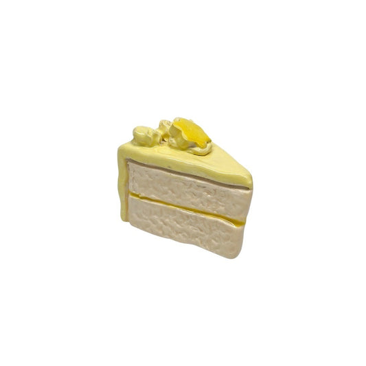 Lemon Cake Slice With Star