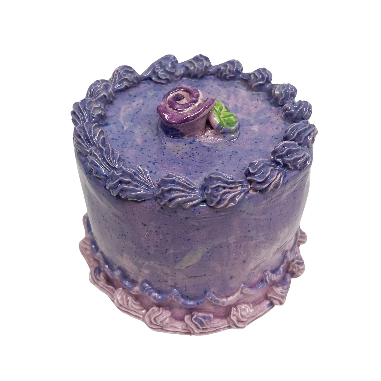 Purple Cake With Flower 19