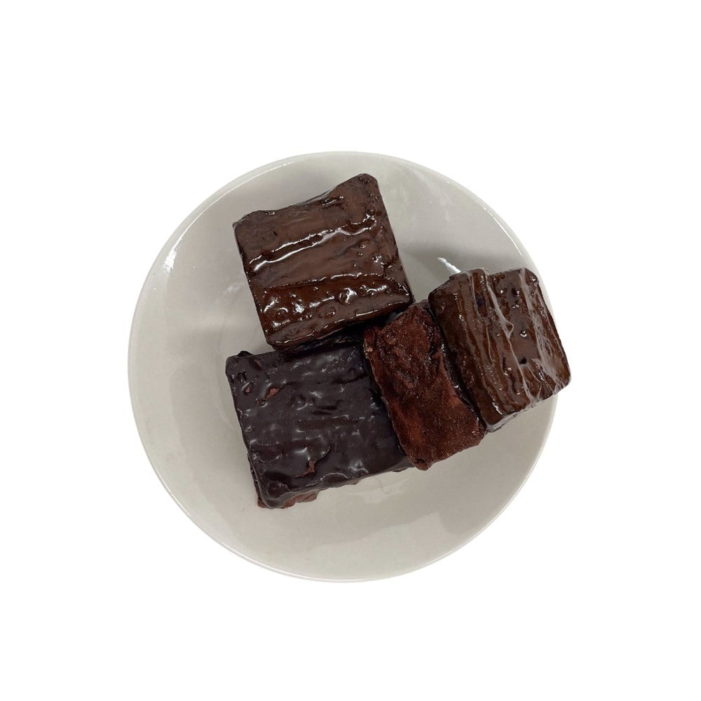 Three Plated Plain Brownies 7