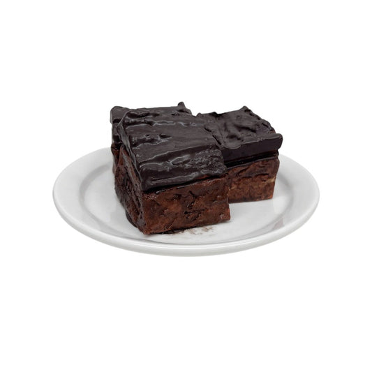 Three Plated Plain Brownies 8