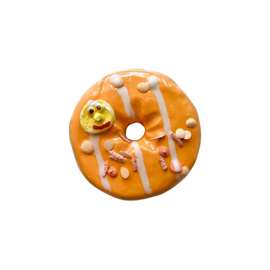 Orange Moon Donut With Vanilla Drizzle