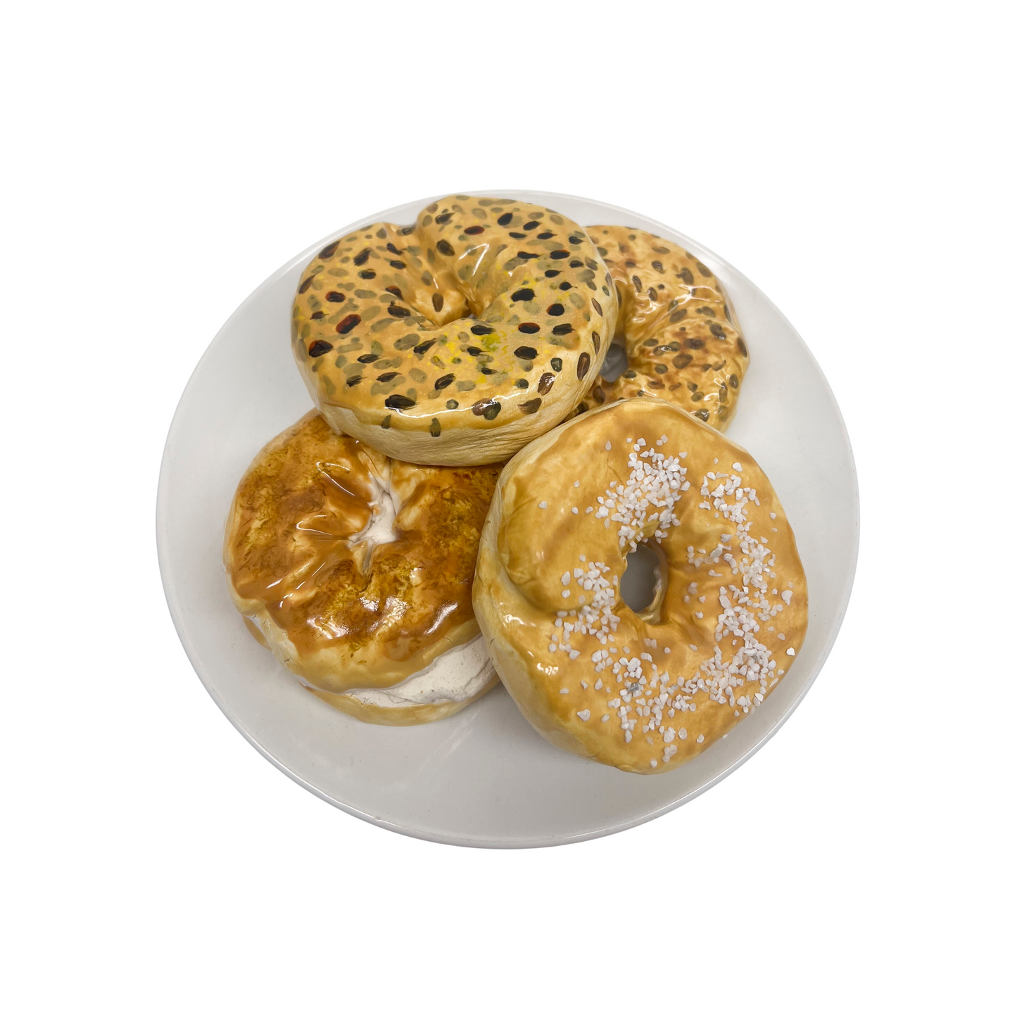 Four Plated Bagels 03