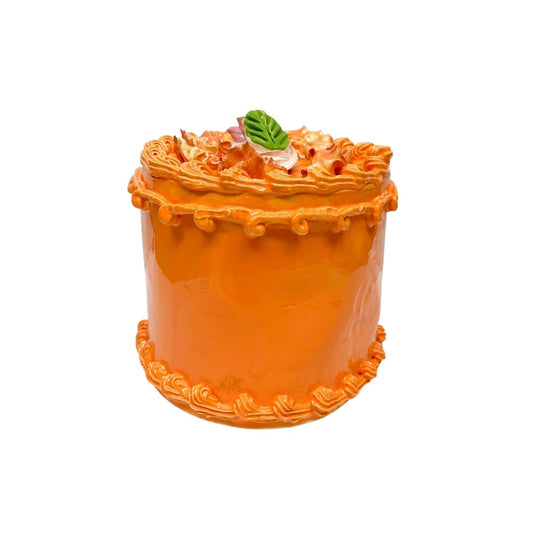 Orange Fall Leaves Cake 1