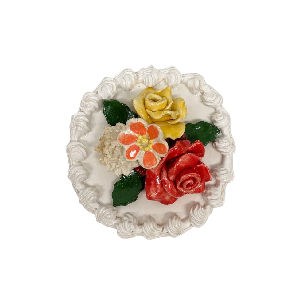 Holiday Flower Topped Vanilla Cake 88