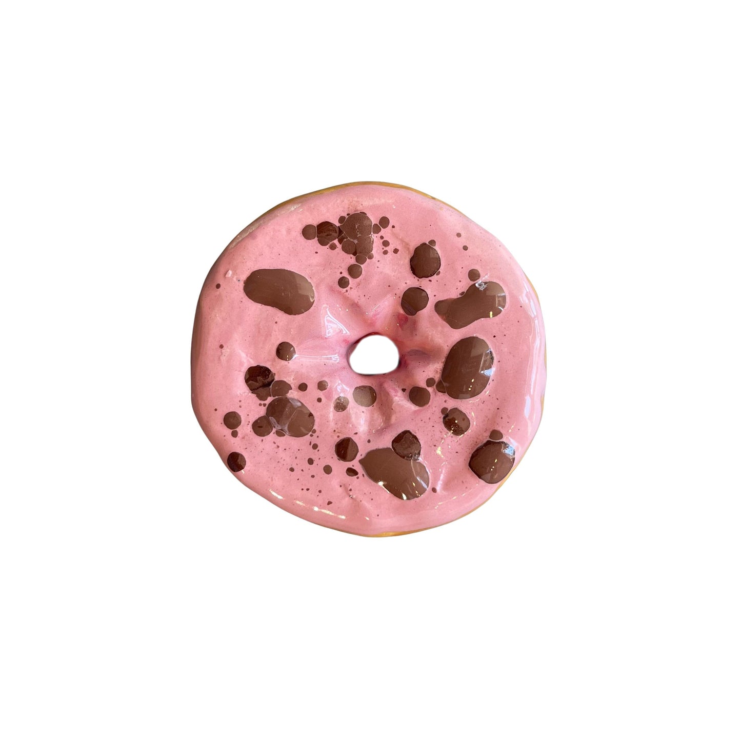 Strawberry Donut With Milk Chocolate Splatter (Day Old)