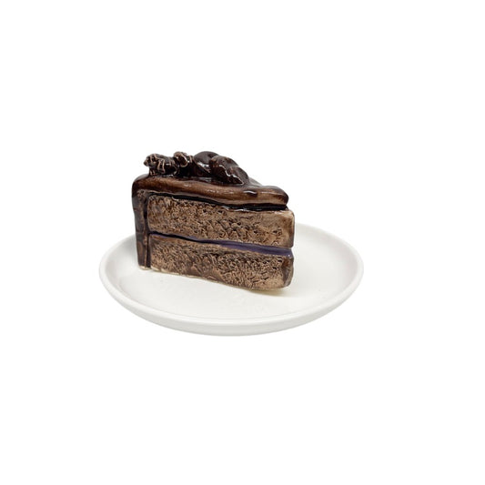 Plated Chocolate Cake Slice 41