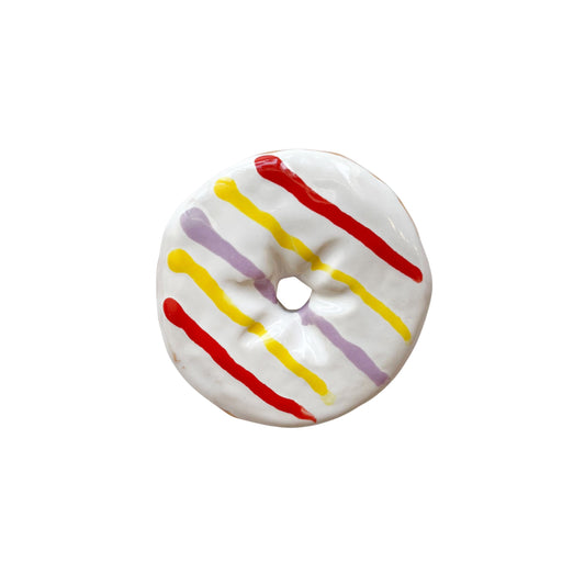 Strawberry Lemonade Stripe Donut