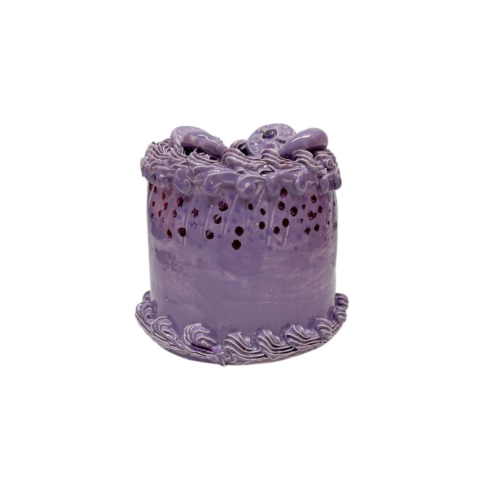 Purple Petite Cake With Medallions 75