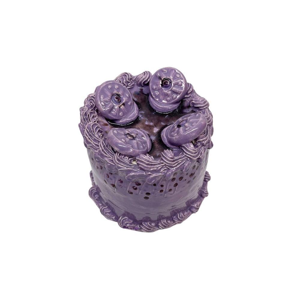 Purple Petite Cake With Medallions 75