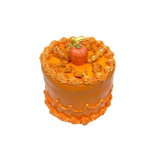 Orange Fall Leaf & Pumpkin Cake 41