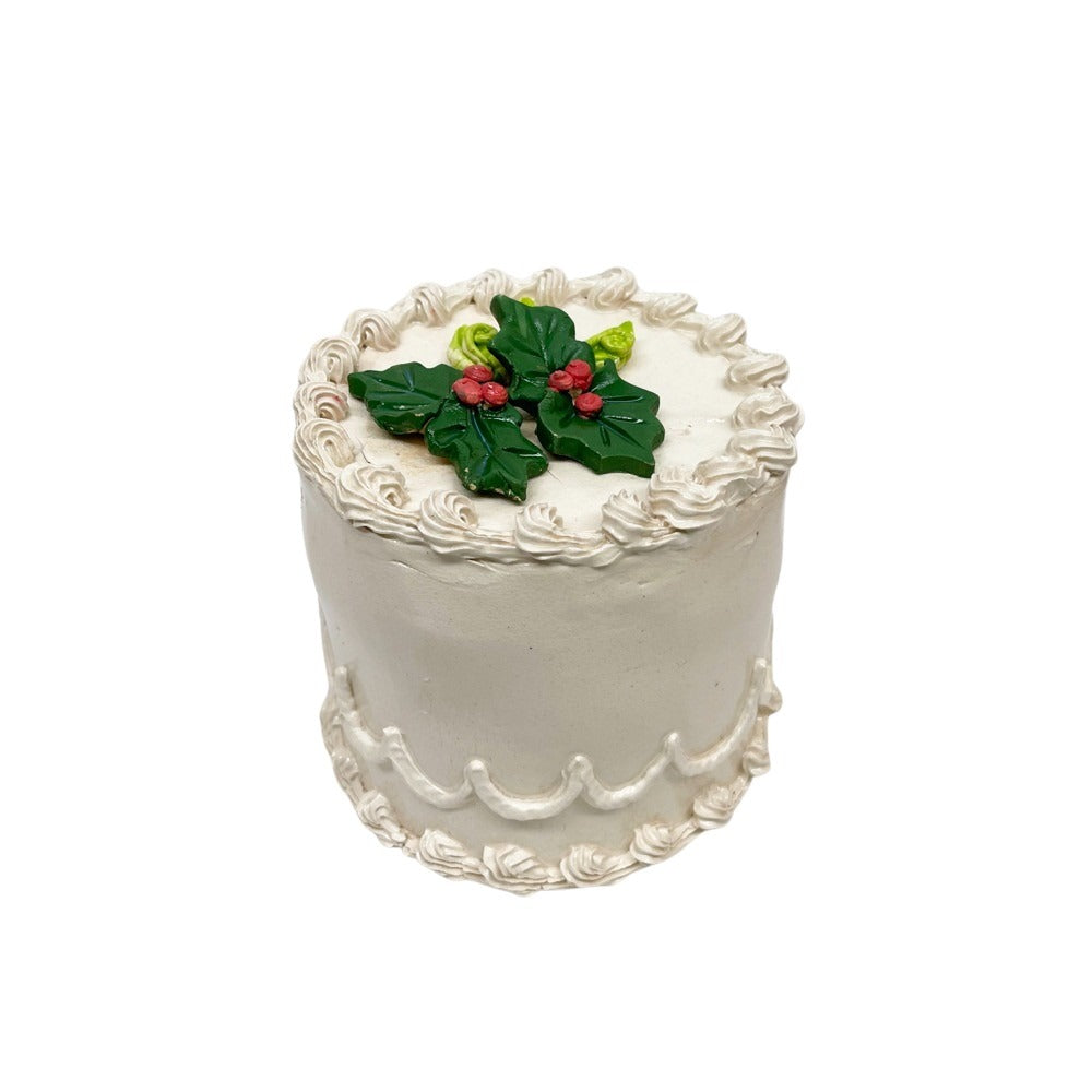 Holly Topped Vanilla Cake 38