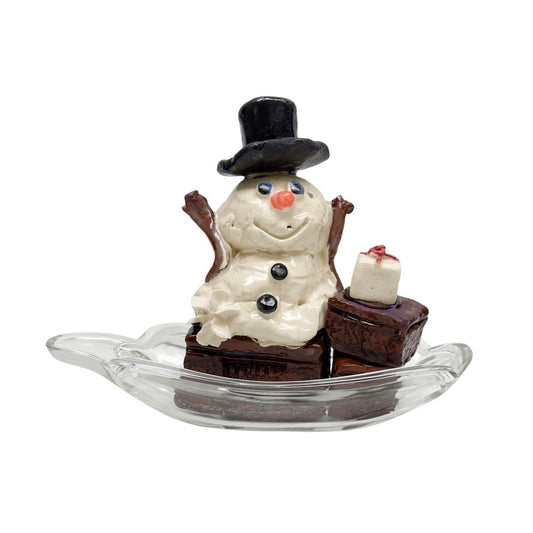 Snowman Brownie Sundae 1