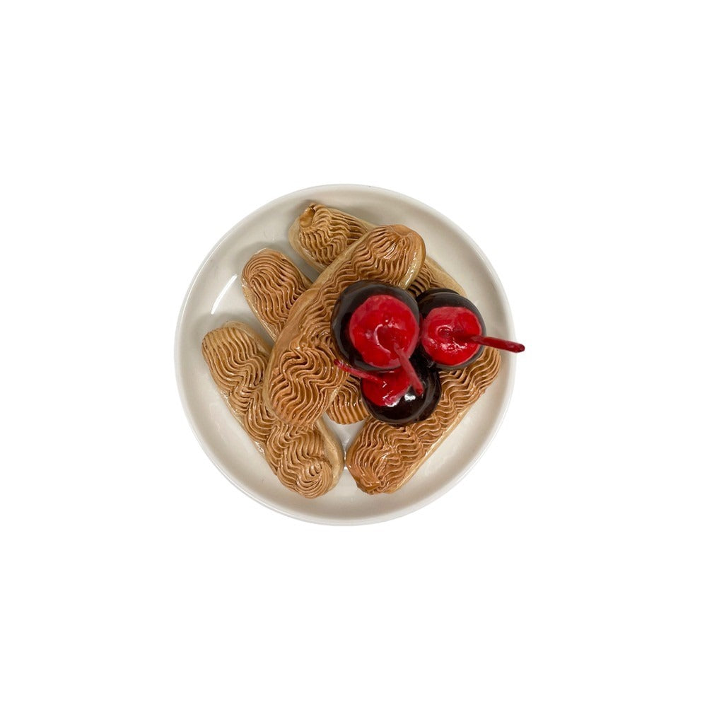 Caramel Eclairs With Chocolate Dipped Cherries 1