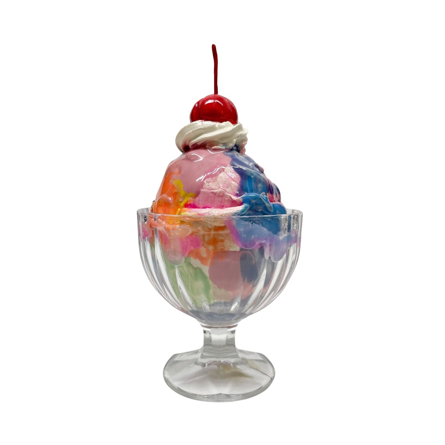 Single Scoop Rainbow Sherbet Sundae 2