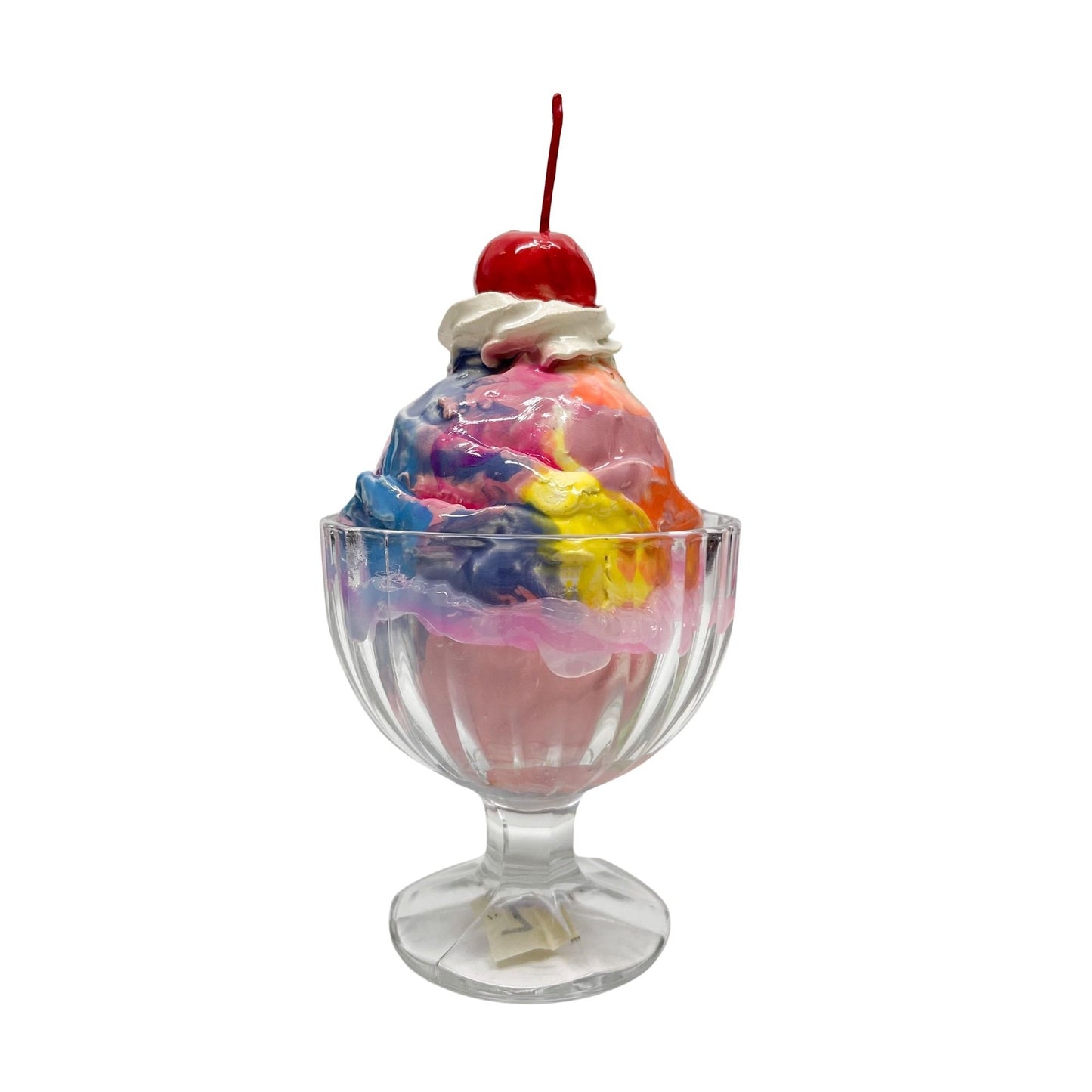 Single Scoop Rainbow Sherbet Sundae 2