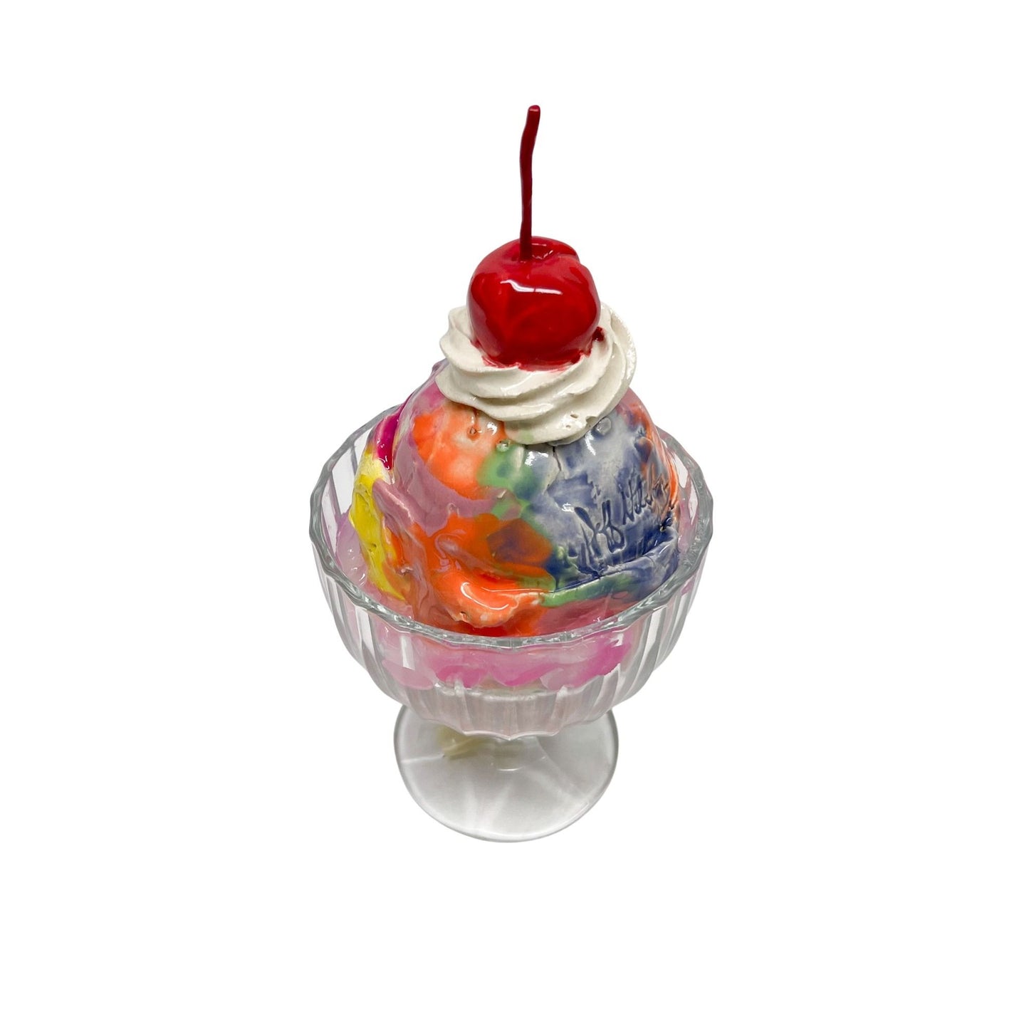 Single Scoop Rainbow Sherbet Sundae 2