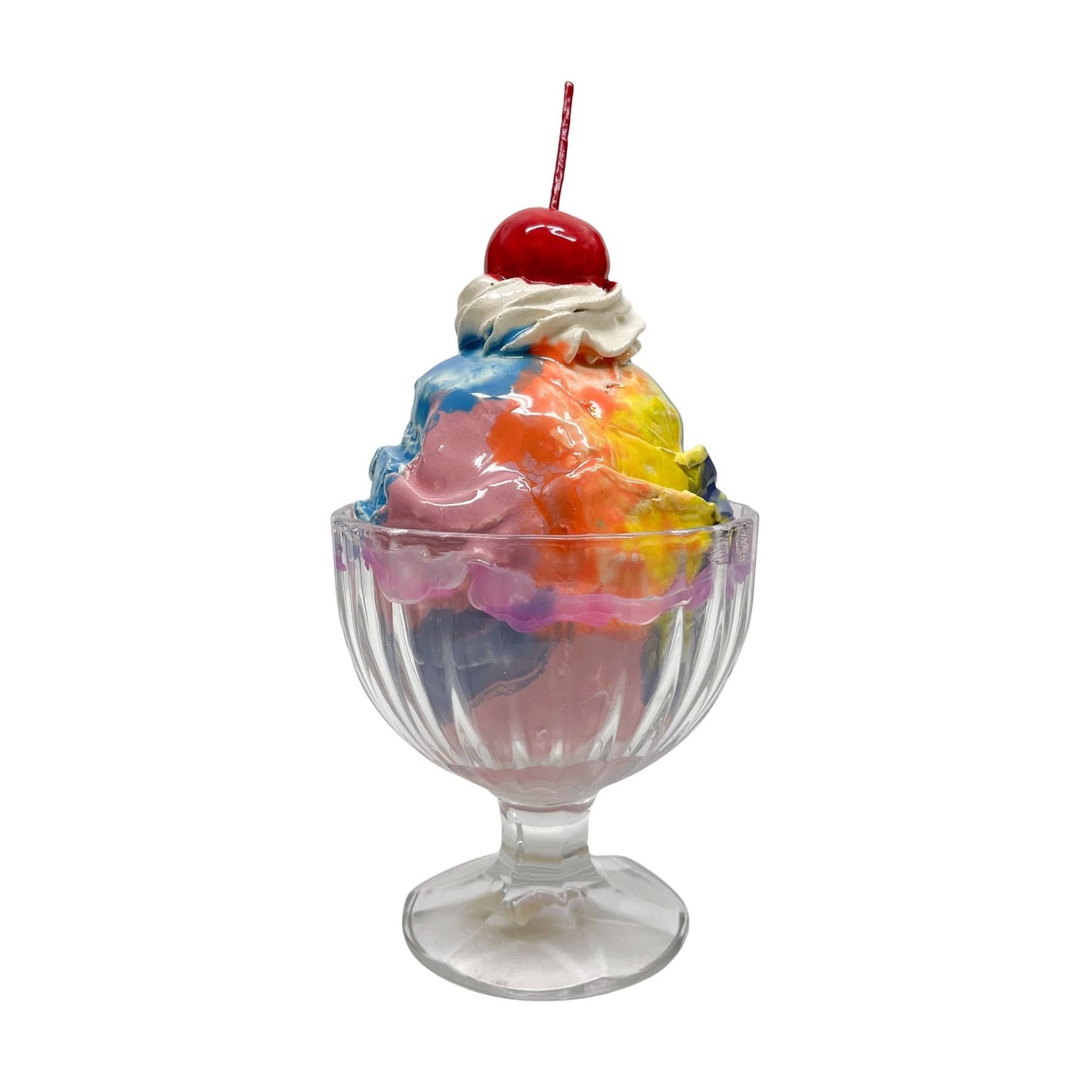 Single Scoop Rainbow Sherbet Sundae 5