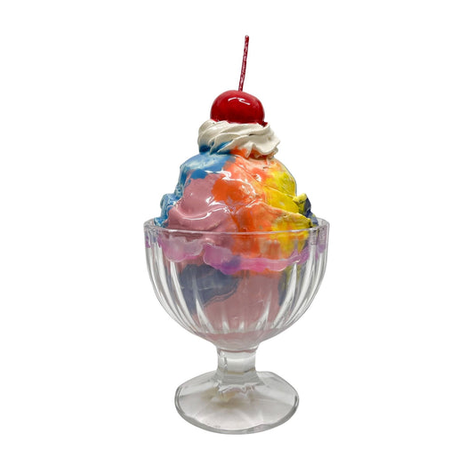 Single Scoop Rainbow Sherbet Sundae 5
