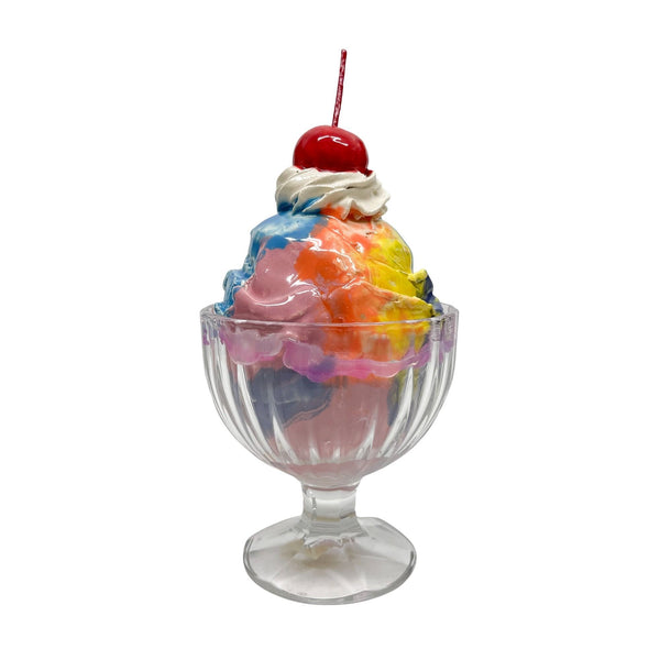 Single Scoop Rainbow Sherbet Sundae 5