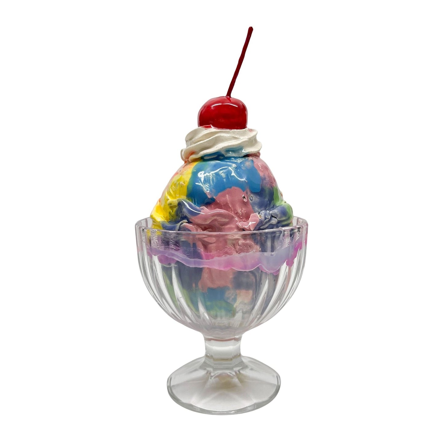 Single Scoop Rainbow Sherbet Sundae 5