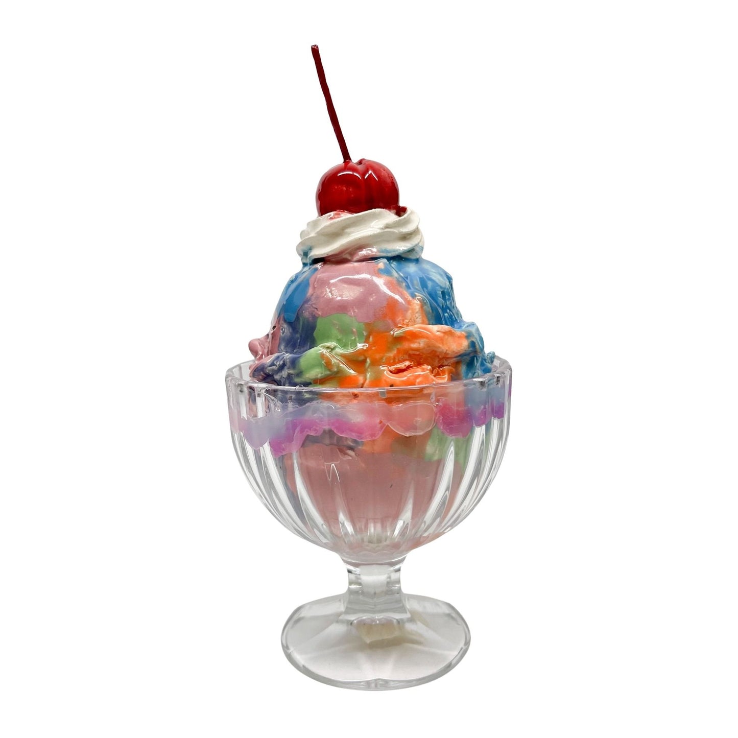 Single Scoop Rainbow Sherbet Sundae 5