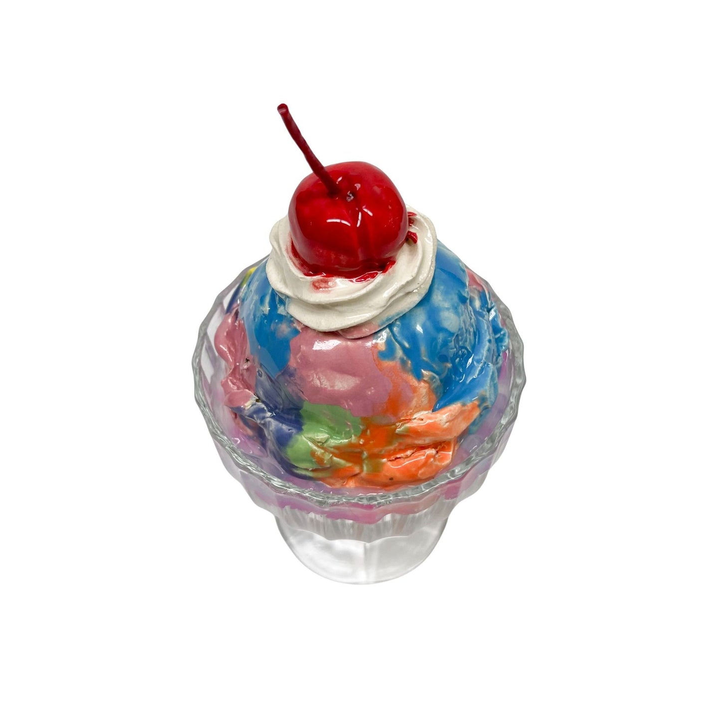 Single Scoop Rainbow Sherbet Sundae 5