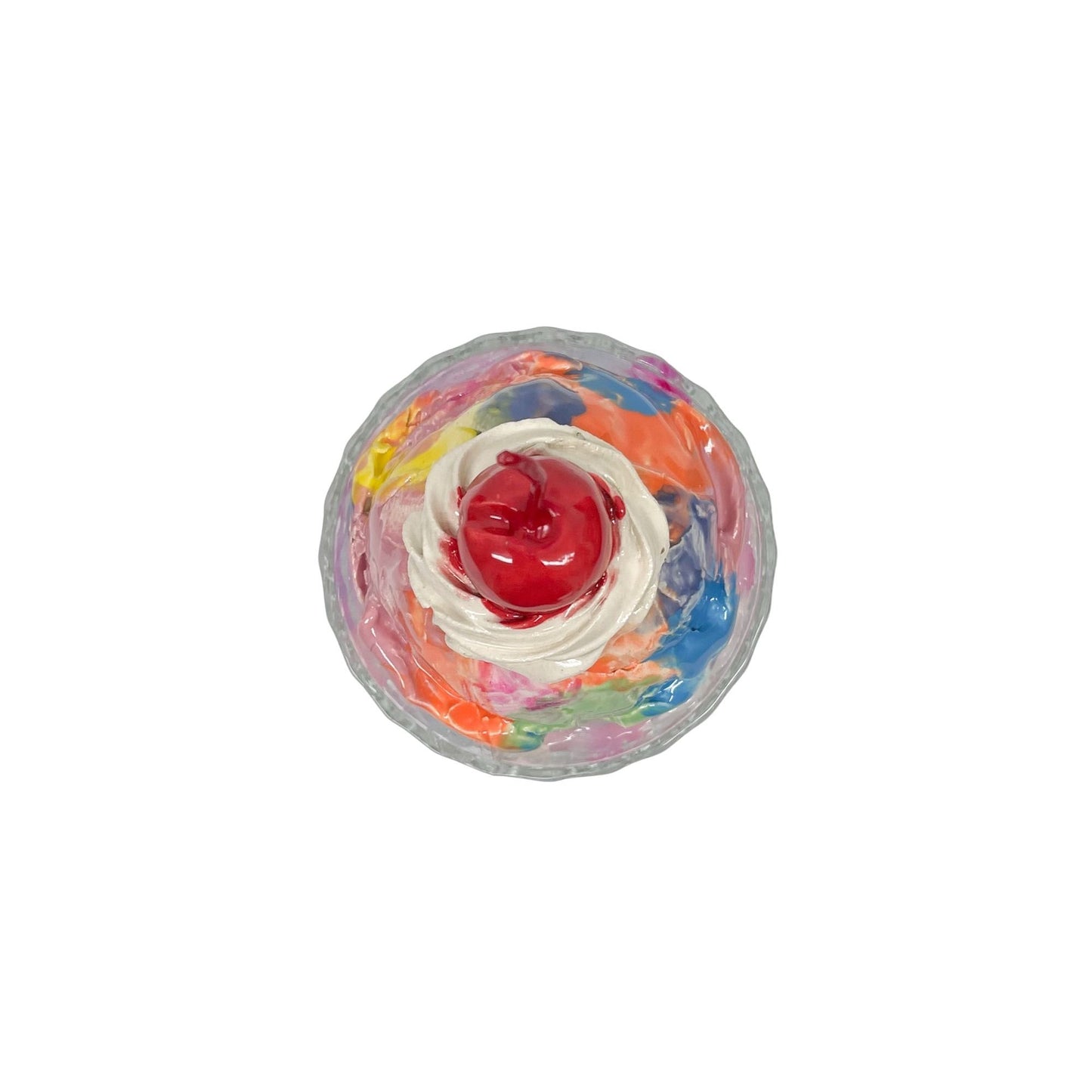 Single Scoop Rainbow Sherbet Sundae 3