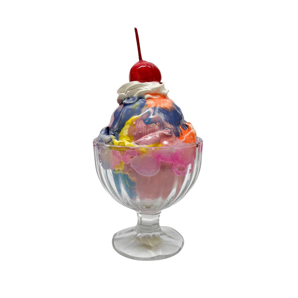 Single Scoop Rainbow Sherbet Sundae 4