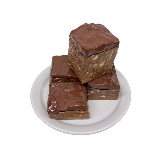 Four Plated Milk Chocolate Brownies 1