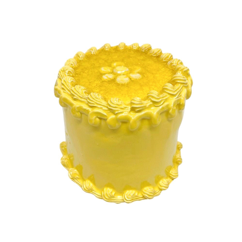 Lemon Filled Cake With Flower 12