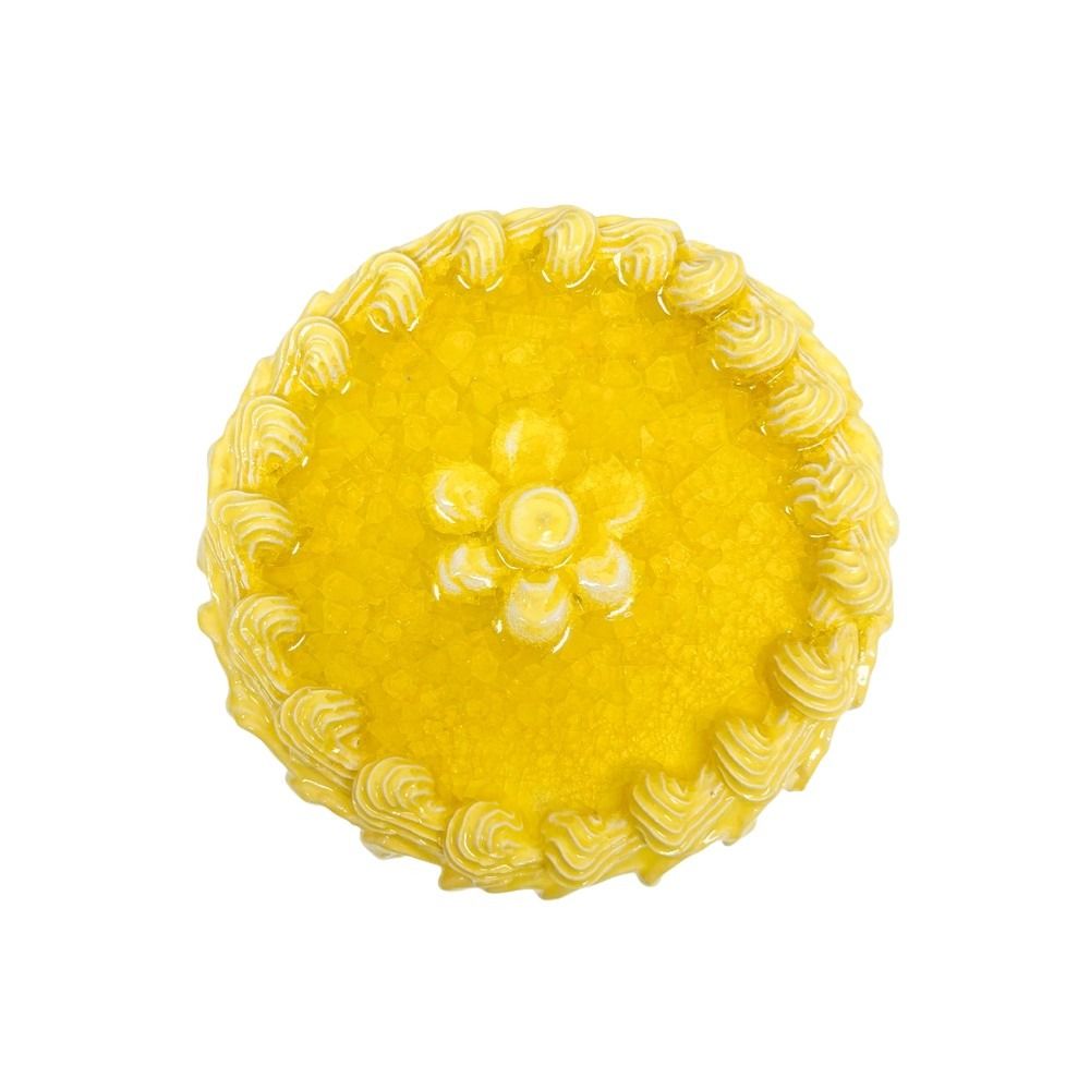 Lemon Filled Cake With Flower 12