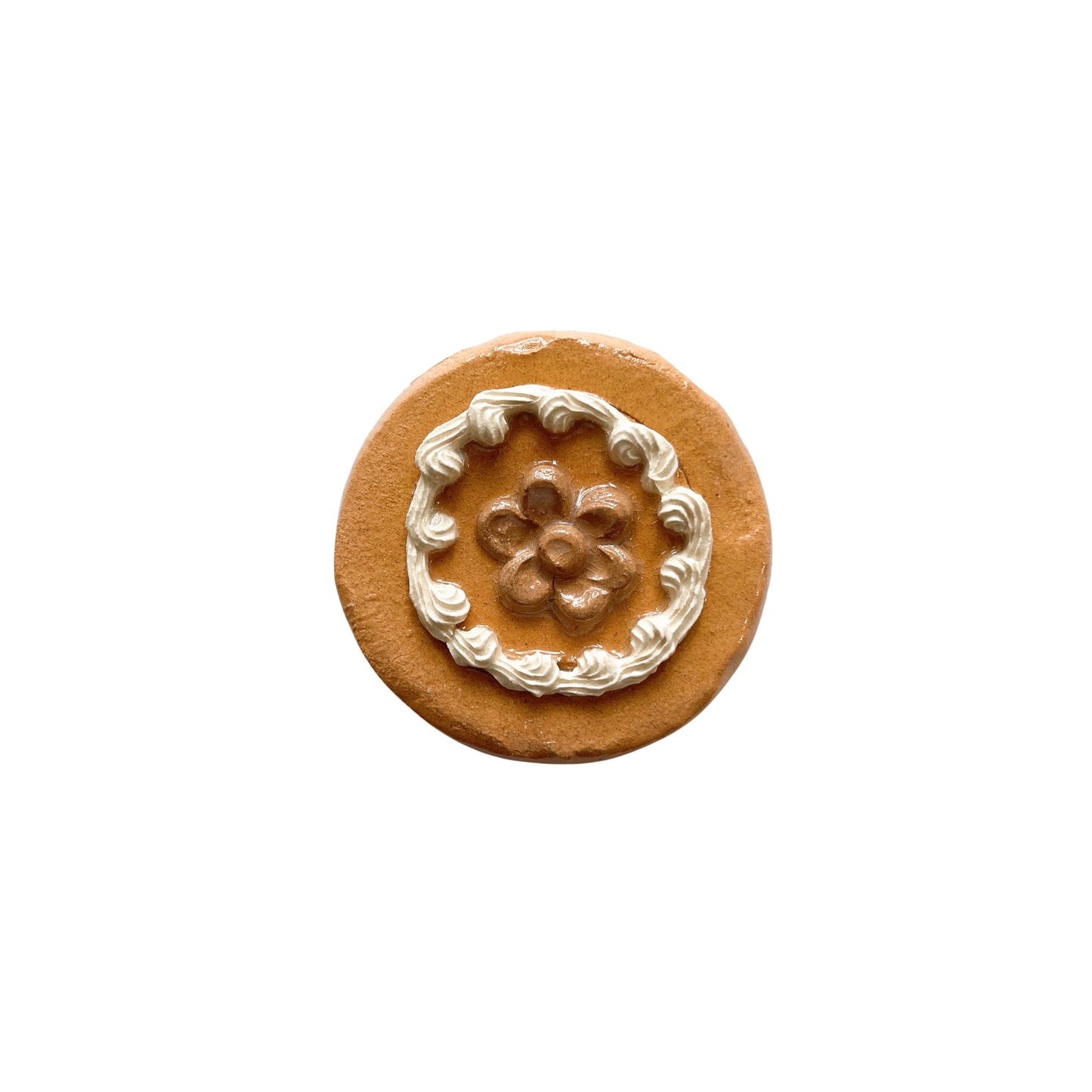 Gingerbread Cookie With Flower
