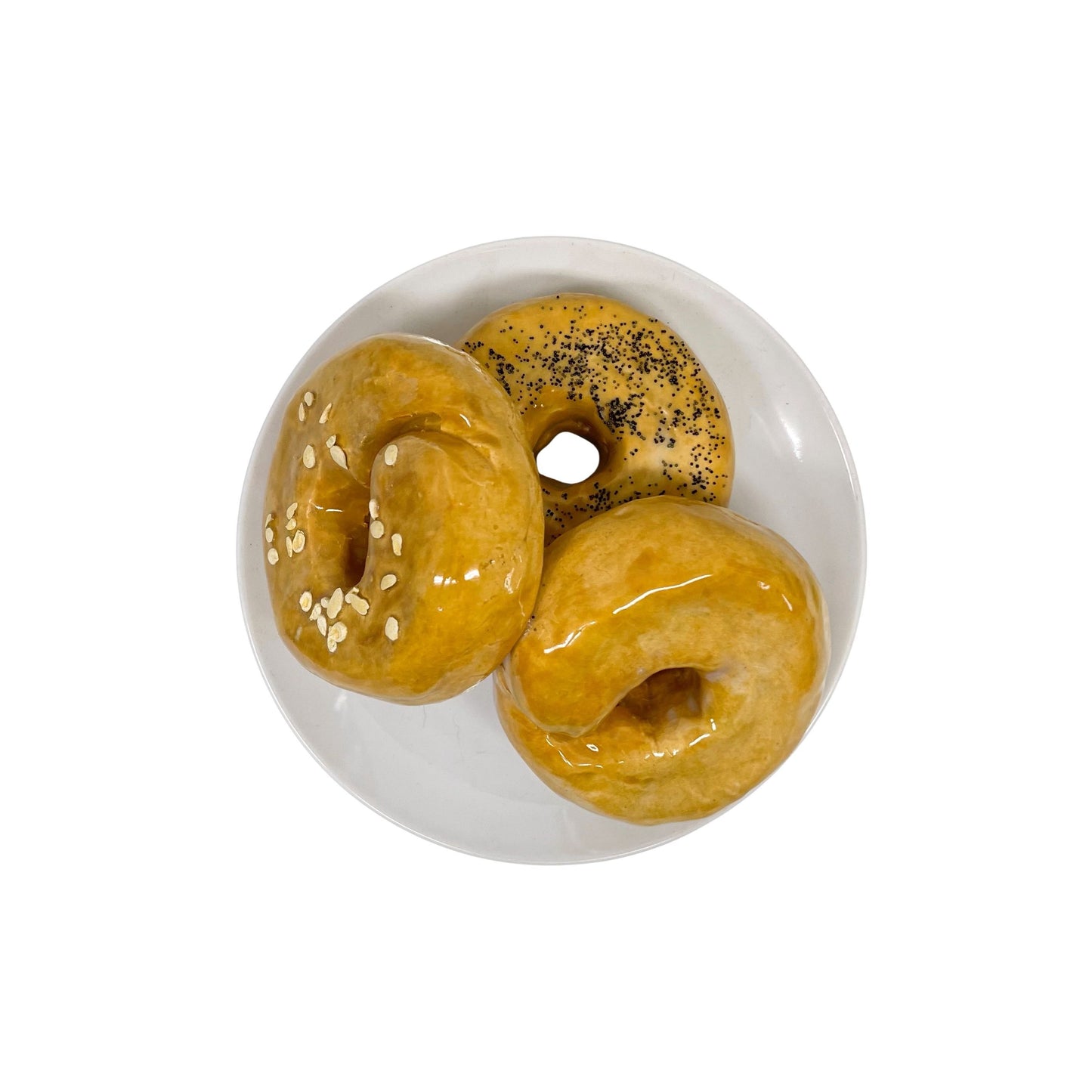 Three Plated Bagels 2