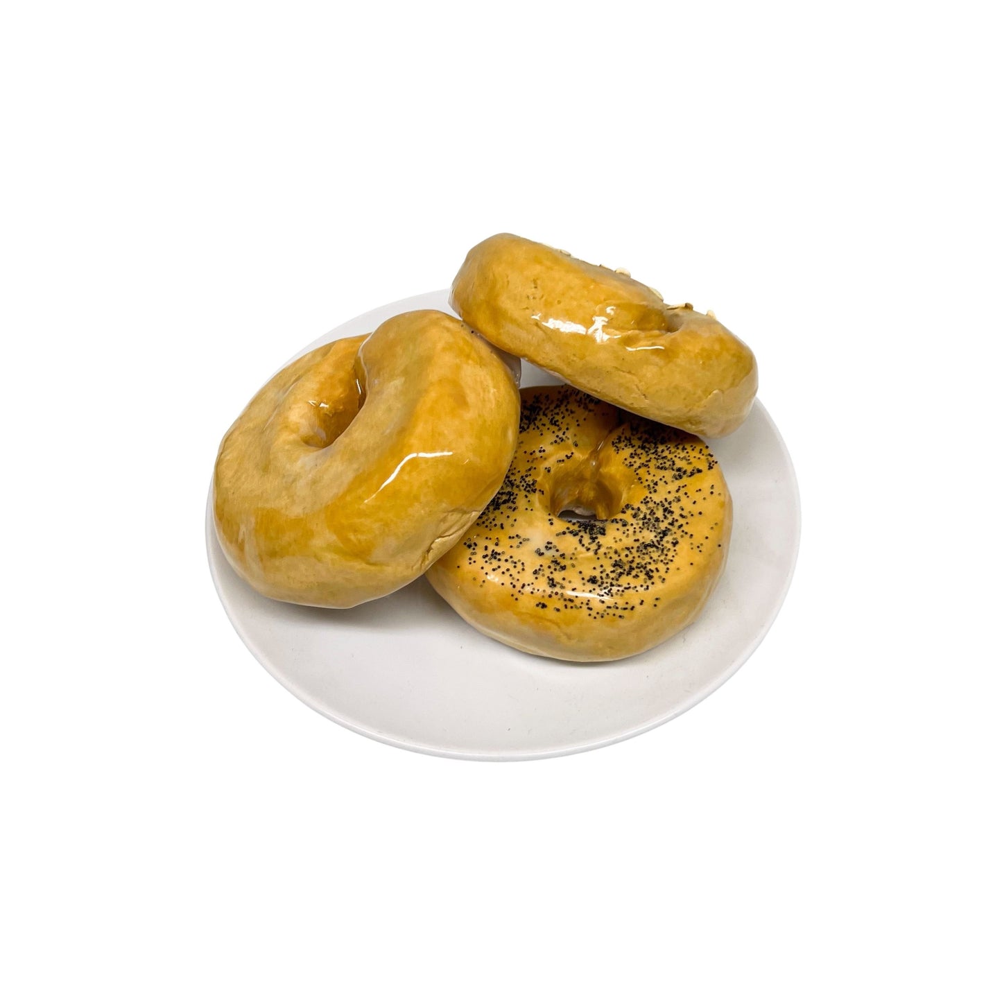 Three Plated Bagels 2