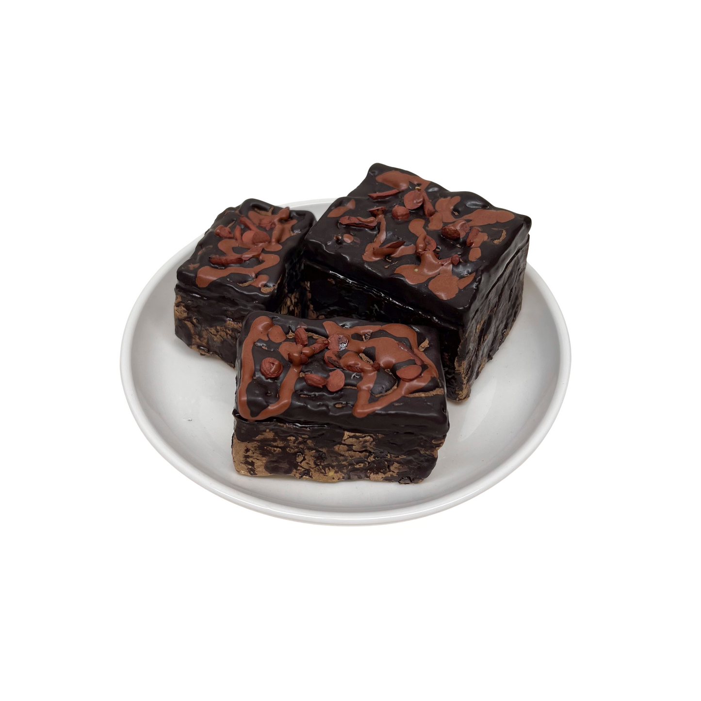 Three Plated Brownies 26