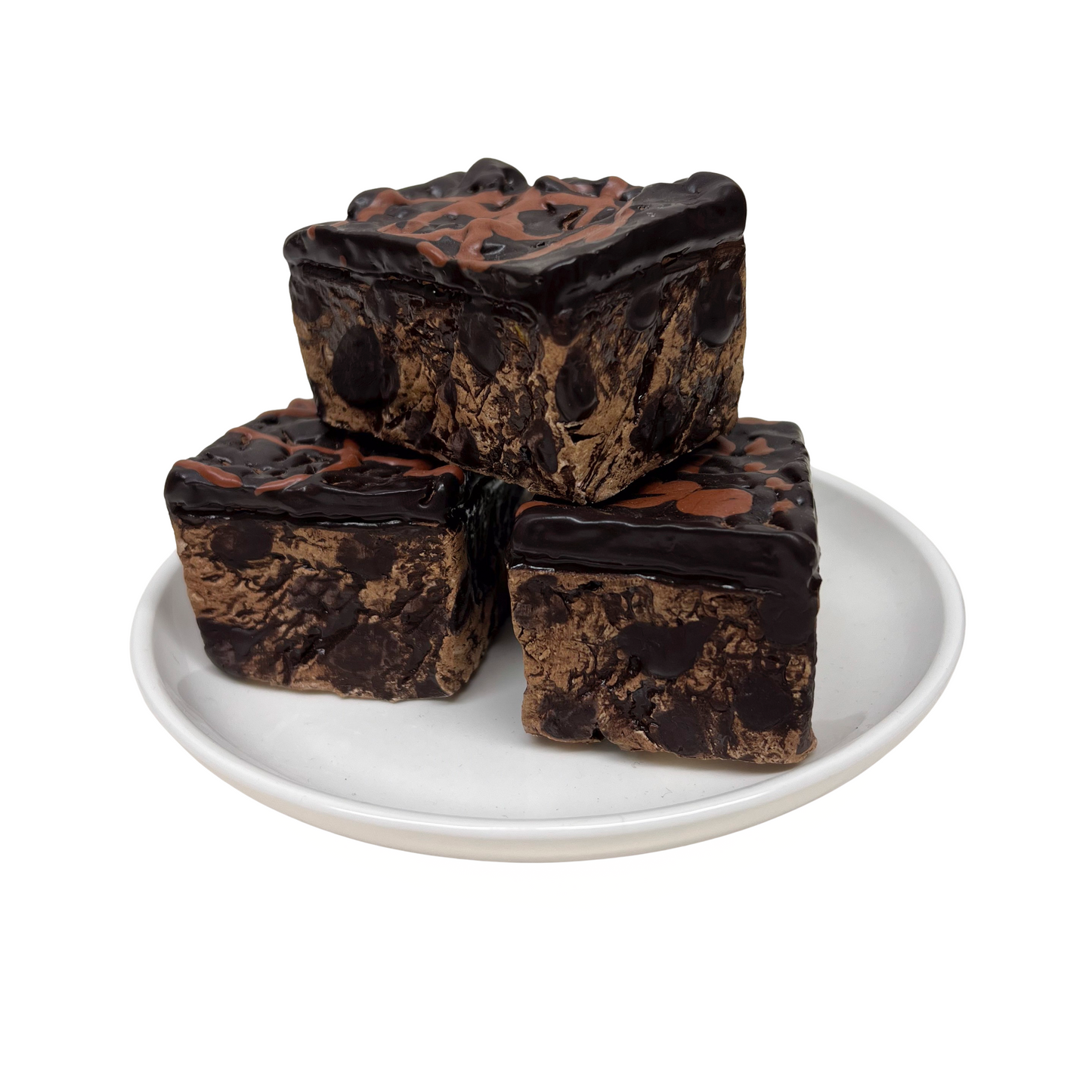 Three Plated Brownies 25